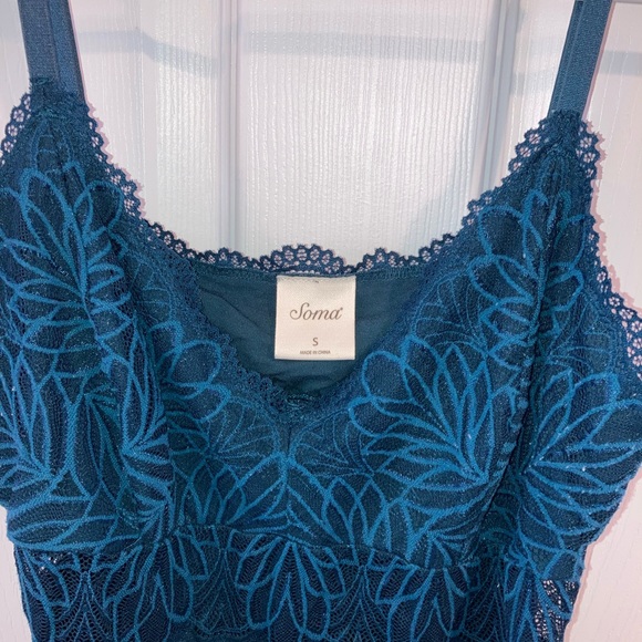 Soma Teal Chemise Lingerie - Picture 2 of 3